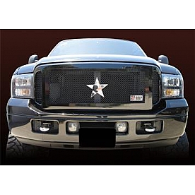 RBP (Rolling Big Power) Grille Insert - Black Powder Coated Stainless Steel Rectangular - 254561