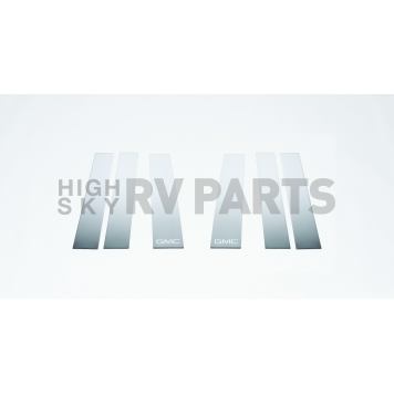 Putco Body Pillar Cover - Polished Stainless Steel Silver Set of 6 - 402617GM2