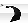 Extreme Dimensions Spoiler - Wing Trunk Lid Matte Fiberglass Black - 109625