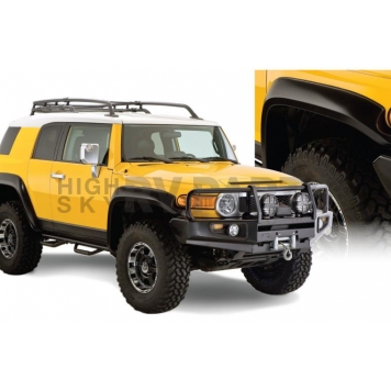 Bushwacker Fender Flare - Black Dura-Flex 2000 ABS Smooth Plastic Matte Set Of 4 - 3192402-2