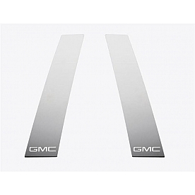 Putco Body Pillar Cover - Polished Stainless Steel Silver Set of 2 - 402617GM2S