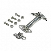 Rugged Ridge Hood Latch Polished Stainless Steel Silver Single - 1111603
