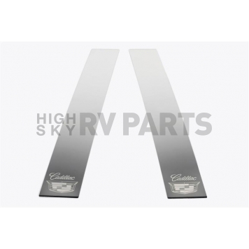 Putco Body Pillar Cover - Polished Stainless Steel Silver Set of 2 - 402617GM3S