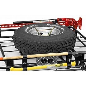 Warrior Products Spare Tire Carrier Steel Warrior Outback Roof Rack Mount Black - 819