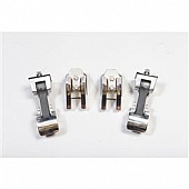 Rugged Ridge Hood Latch Polished Stainless Steel Silver Set Of 2 - 1111606