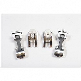 Rugged Ridge Hood Latch Polished Stainless Steel Silver Set Of 2 - 1111606