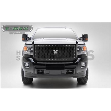 T-Rex Truck Products Grille Insert - Honeycomb Rectangular Black Powder Coated Steel - 7712111