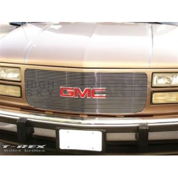 T-Rex Truck Products Grille Insert - Horizontal Bar Rectangular Polished Aluminum - 20150