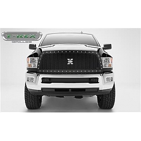 T-Rex Truck Products Grille Insert - Honeycomb Trapezoid Black Powder Coated Steel - 7714521
