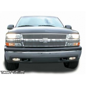 T-Rex Truck Products Grille Insert - Horizontal Bar Rectangular Polished Aluminum - 20075