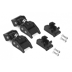 Rugged Ridge Hood Latch Powder Coated Aluminum Black Set Of 2 - 1121015