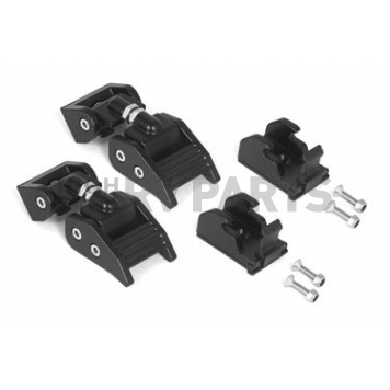 Rugged Ridge Hood Latch Powder Coated Aluminum Black Set Of 2 - 1121015