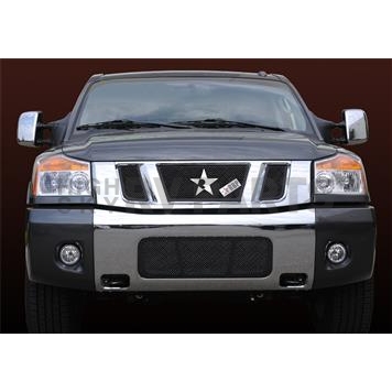 RBP (Rolling Big Power) Grille Insert - Black Powder Coated Stainless Steel Rectangular - 254781