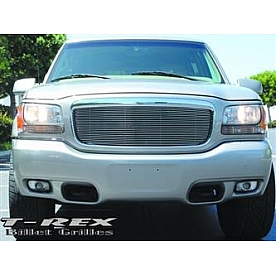 T-Rex Truck Products Grille Insert - Horizontal Bar Rectangular Polished Aluminum - 20180