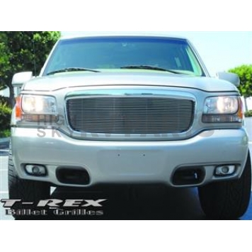 T-Rex Truck Products Grille Insert - Horizontal Bar Rectangular Polished Aluminum - 20180