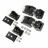 Rugged Ridge Hood Latch Textured Aluminum Black Set Of 2 - 1121027