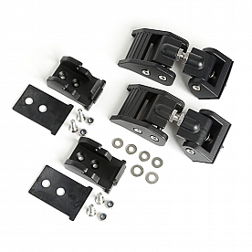 Rugged Ridge Hood Latch Textured Aluminum Black Set Of 2 - 1121027