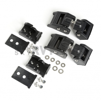 Rugged Ridge Hood Latch Textured Aluminum Black Set Of 2 - 1121027