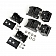 Rugged Ridge Hood Latch Textured Aluminum Black Set Of 2 - 1121027