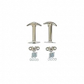 Rugged Ridge Hood Latch Chrome Plated Stainless Steel Silver Set Of 2 - 1130201