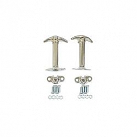 Rugged Ridge Hood Latch Chrome Plated Stainless Steel Silver Set Of 2 - 1130201