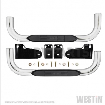 Westin Automotive Nerf Bar 3 Inch Silver Stainless Steel - 234110-2
