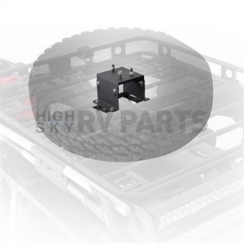 Smittybilt Spare Tire Carrier Smittybilt Defender Roof Basket Mount Steel Black - D8545-6