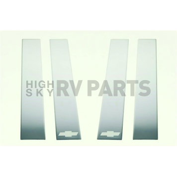 Putco Body Pillar Cover - Polished Stainless Steel Silver Set of 4 - 402607GM1-1