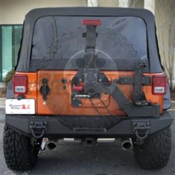 Rugged Ridge Spare Tire Carrier Rugged Ridge XHD Gen 2 Bumper Mount Steel Black - 1154625