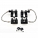 DV8 Offroad Hood Latch Aluminum Turnbuckle/ Stainless Steel Pin Black/ Silver Set Of 2 - JP190001LK