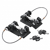 DV8 Offroad Hood Latch Stainless Steel Black Set Of 2 - JP190021LK