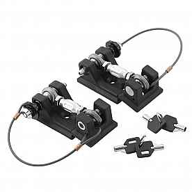 DV8 Offroad Hood Latch Stainless Steel Black Set Of 2 - JP190021LK
