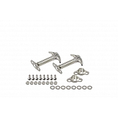 Kentrol Hood Latch Polished Stainless Steel Silver Set Of 2 - 30401