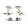 Kentrol Hood Latch Polished Stainless Steel Silver Set Of 2 - 30401