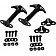 Kentrol Hood Latch Powder Coated Stainless Steel Black Set Of 2 - 50401