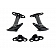 Kentrol Hood Latch Powder Coated Stainless Steel Black Set Of 2 - 50401