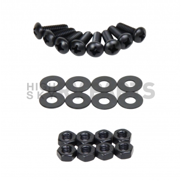 Kentrol Hood Latch Powder Coated Stainless Steel Black Set Of 2 - 50401-2