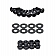 Kentrol Hood Latch Powder Coated Stainless Steel Black Set Of 2 - 50401
