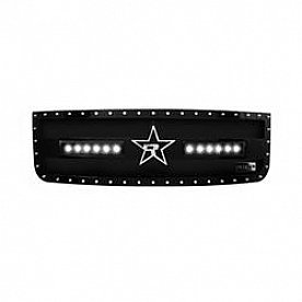 RBP (Rolling Big Power) Grille Insert - Black Stainless Steel Rectangular - 967205