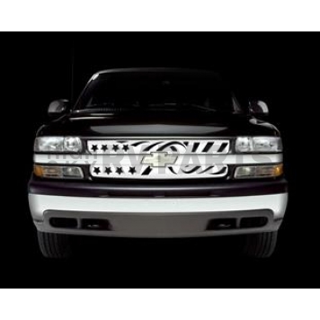 Putco Grille Insert - Polished Stainless Steel Rectangular - 86137