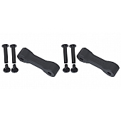 Kentrol Hood Latch Matte Polyurethane Black Set Of 2 - 70089