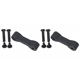 Kentrol Hood Latch Matte Polyurethane Black Set Of 2 - 70089