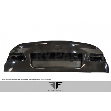 Extreme Dimensions Trunk Lid - Clear Coated Carbon Fiber Black - 108538-2