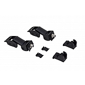 Kentrol Hood Latch Textured Stainless Steel Black Set Of 2 - 80704