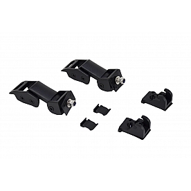 Kentrol Hood Latch Textured Stainless Steel Black Set Of 2 - 80704