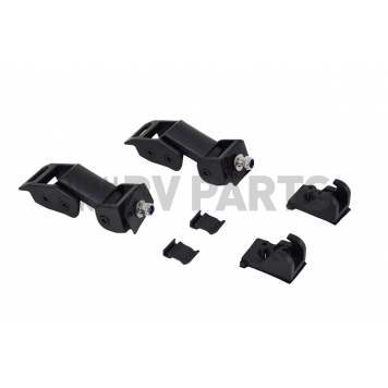 Kentrol Hood Latch Textured Stainless Steel Black Set Of 2 - 80704