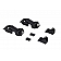 Kentrol Hood Latch Textured Stainless Steel Black Set Of 2 - 80704