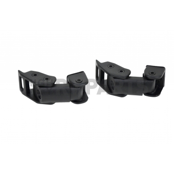Kentrol Hood Latch Textured Stainless Steel Black Set Of 2 - 80704-3