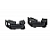 Kentrol Hood Latch Textured Stainless Steel Black Set Of 2 - 80704