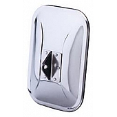 CIPA USA Exterior Mirror Rectangular Manual Silver Single - 94500